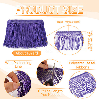 Polyester Tassel Ribbons OCOR-TAC0018-02D-1