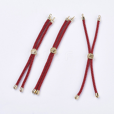 Nylon Twisted Cord Bracelet Making MAK-F018-01G-RS-1