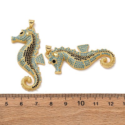 Brass Micro Pave Cubic Zirconia Pendants KK-A271-07F-G-1