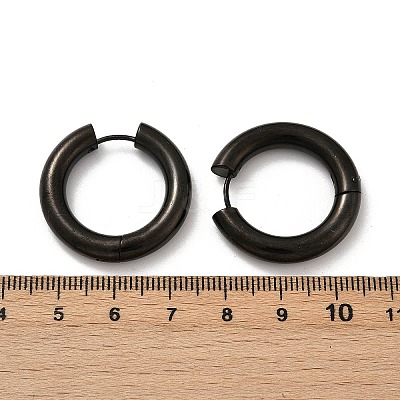 202 Stainless Steel Polishing Hoop Earrings EJEW-M106-02EB-06-1