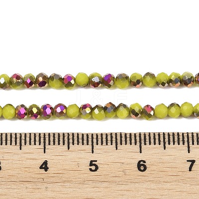 Electroplate Glass Beads Stradns EGLA-H114-02B-11-1