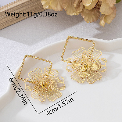 Filigree Alloy Stud Earrings WG36AB6-01-1