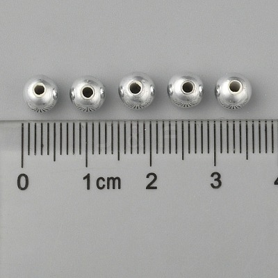 Plating Plastic Acrylic Round Beads PACR-L003-6mm-S-1