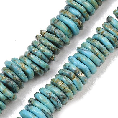 Graduated Synthetic Turquoise Beads Strands G-A237-01D-1
