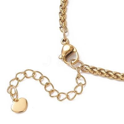 304 Stainless Steel Wheat Chain Bracelet Making AJEW-JB01472-1