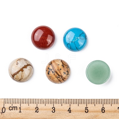 Natural Gemstone Cabochons G-H1596-FR-15mm-M-1