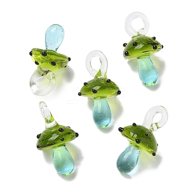 Handmade Lampwork Pendants LAMP-M021-01V-1