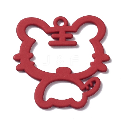 Alloy Spray Paint Pendents PALLOY-F279-02-1