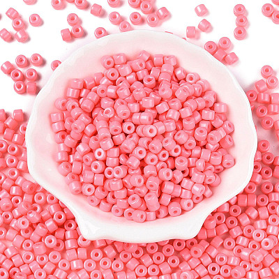 Opaque Baking Paint Glass Seed Beads SEED-T008-02H-1