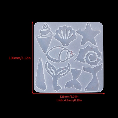 DIY Food Grade Silicone Pendant Molds PW-WG71054-01-1
