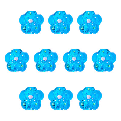 10Pcs Handmade Lampwork Beads LAMP-TADJ0001-01G-1