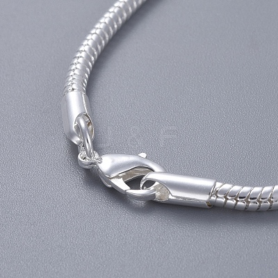 Unisex Brass Snake Chain Bracelets BJEW-BB12548-1