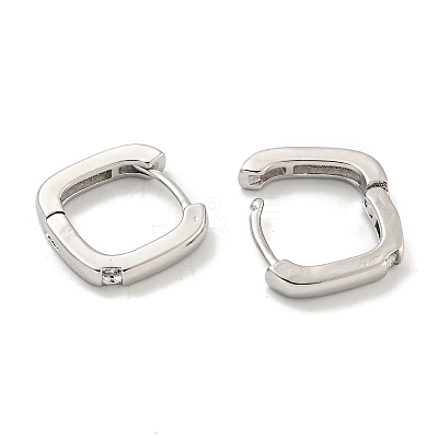 Brass Hoop Earrings EJEW-L211-010Q-P-1
