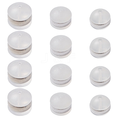 12Pcs 3 Style TPE Plastic Ear Nuts KY-YW0001-51-1