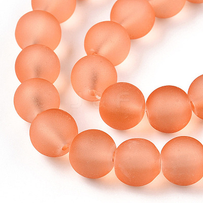 Transparent Glass Bead Strands GLAA-S031-10mm-33-1-1