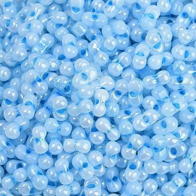 Lustered Glass Seed Beads SEED-K010-04B-1