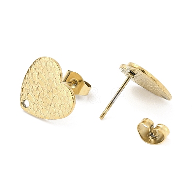 Ion Plating(IP) 304 Stainless Steel Stud Earring Findings LS-STAS-I183-08B-G-1