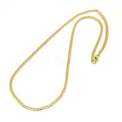 304 Stainless Steel Curb Chain/Twisted Chain Necklace Making STAS-A028-N108G-1