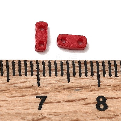 2-Hole Baking Paint Glass Seed Beads SEED-S023-17A-15-1