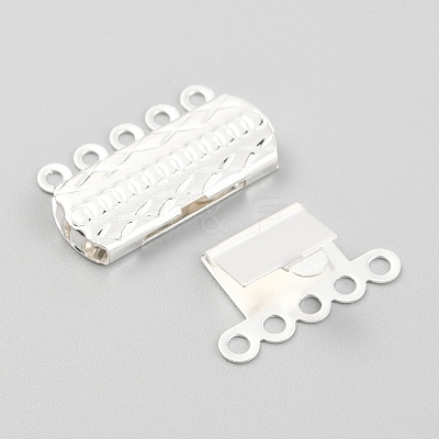 304 Stainless Steel Box Clasps STAS-H151-17S-1
