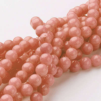 Natural Mashan Jade Round Beads Strands X-G-D263-10mm-XS18-1