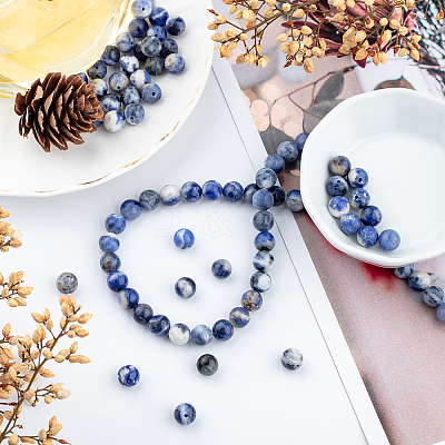2 Strands Natural South Africa Sodalite Beads Strands G-BBC0001-02B-1