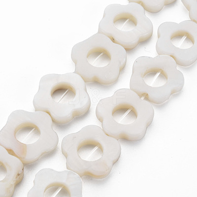 Freshwater Shell Beads Frames Strands X-SHEL-T009-14A-1