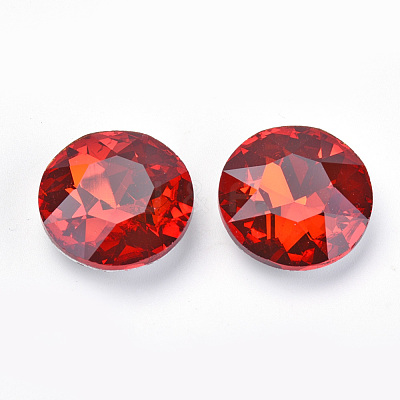 Pointed Back Glass Rhinestone Cabochons RGLA-T029-14mm-05-1