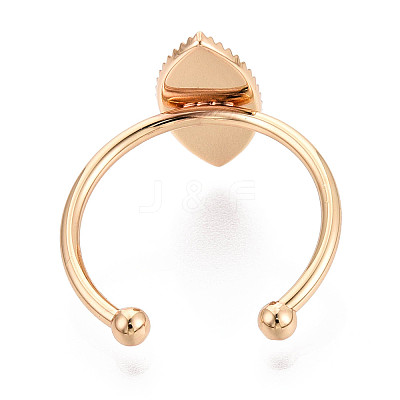 Brass Cuff Ring Findings KK-N276-03E-G-1