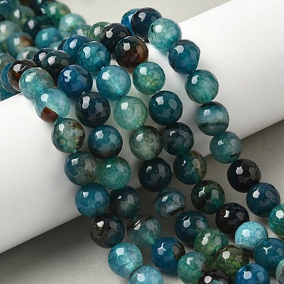 Natural Agate Beads Strands X-G-M437-C01-01W-1
