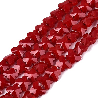 Opaque Glass Beads Strands GLAA-Q118-01B-C02-1