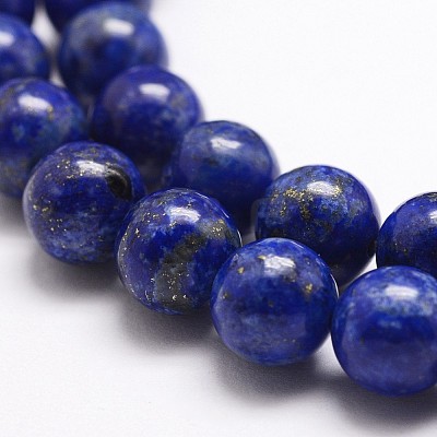 Natural Lapis Lazuli Bead Strands G-G953-01-10mm-1