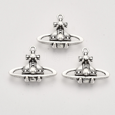 Tibetan Style Alloy Pendants TIBEP-T009-06AS-RS-1