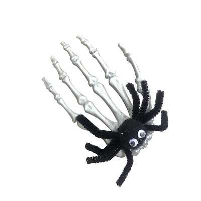 Halloween Skeleton Hands Plastic Alligator Hair Clips HAWE-PW0001-261B-1