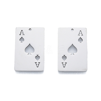 Non-Tarnish 201 Stainless Steel Pendant STAS-B027-11P-1