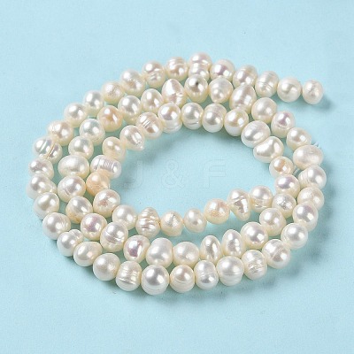 Natural Cultured Freshwater Pearl Beads Strands PEAR-E018-59-1