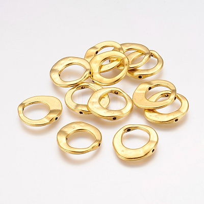 Tibetan Style Irregular Ring Bead Frames GLF10246Y-1