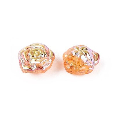 Electroplate Transparent Glass Beads Strands EGLA-N056-02A-05-1