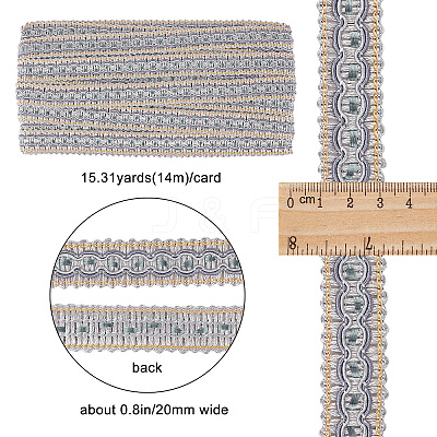 Polyester Woven Ribbon WCOR-WH0001-04D-1