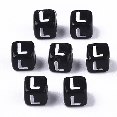 Opaque Acrylic Beads SACR-N002-01L-1