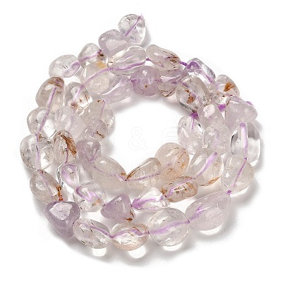Natural Amethyst Beads Strands G-P497-01E-60-1