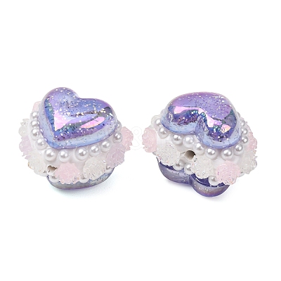 Rwsin & ABS Imitation Pearl & Polymer Clay Beads RE-CBA1913-01G-1