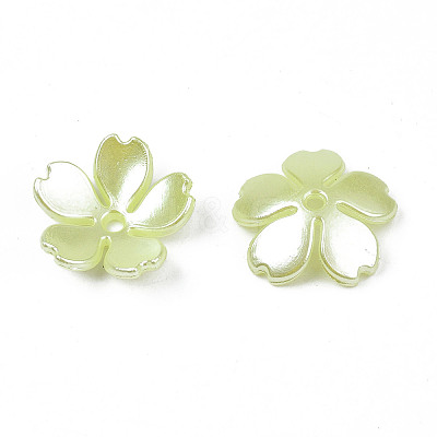 Spray Paint ABS Plastic Imitation Pearl Beads X-MACR-N013-002-1
