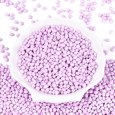 Baking Paint Glass Seed Beads SEED-N007-29B-1