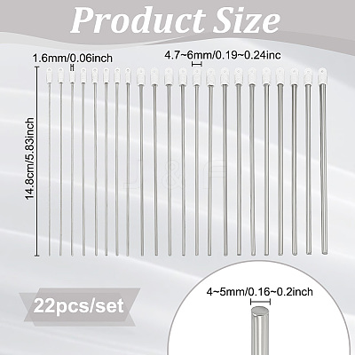 Carbon Steel Rod AJEW-WH0314-904B-1