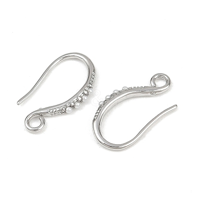 Brass Earring Hooks KK-B137-15P-02-1