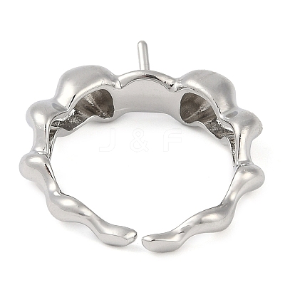 Brass Cuff Finger Ring Settings LS-KK-L219-15C-P-1
