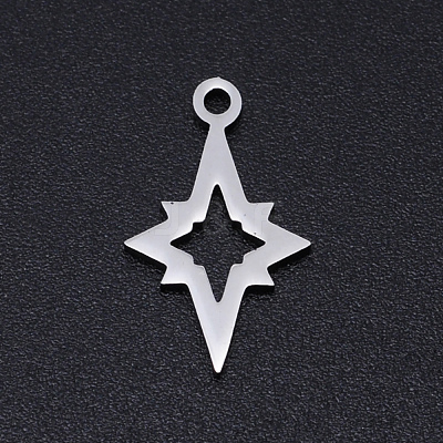 Non-Tarnish 201 Stainless Steel Laser Cut Pendants STAS-S105-T906-1-1