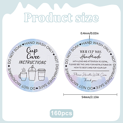 Paper Display Cards for Cup CDIS-MA0001-01B-1