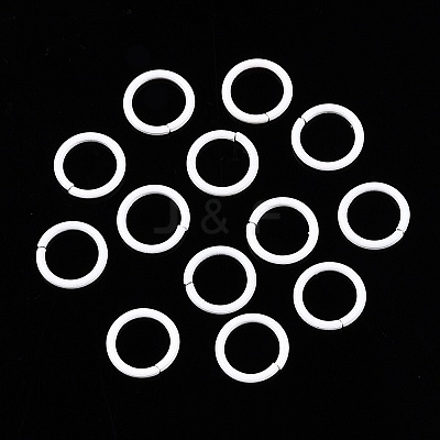 100Pcs Baking Paint Zinc Alloy Open Jump Rings FIND-WH0032-85A-03-1